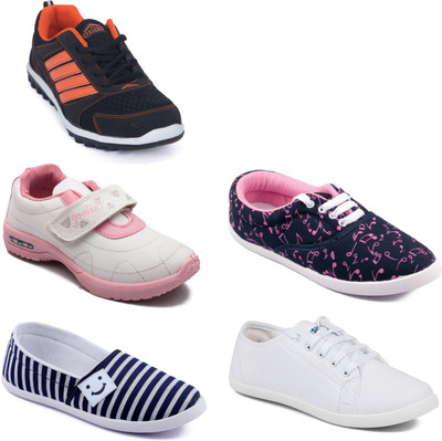 

Asian Women Casual & Running Shoes Combo Pack of 5 Casuals For Women(Multicolor