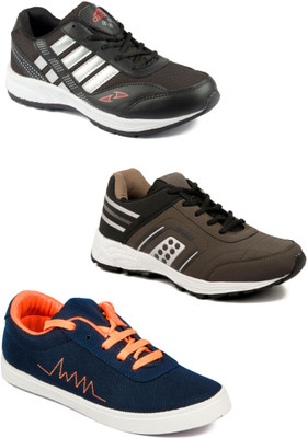 

Asian Men Casual & Running Shoes Combo Pack of 3 Running Shoes For Men(Multicolor