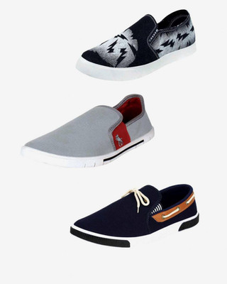 

World Wear Footwear Multicolor Combo-(3)-384-417-689 Sneakers For Men(Multicolor