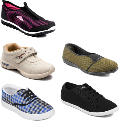 

Asian Women Casual & Running Shoes Combo Pack of 5 Casuals For Women(Multicolor