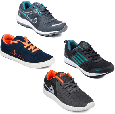 

Asian Men Casual & Running Shoes Combo Pack of 4 For Men(Multicolor