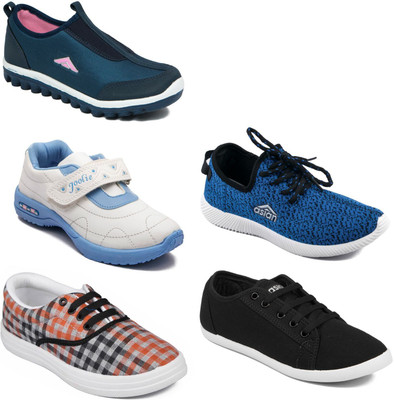 

Asian Women Casual & Running Shoes Combo Pack of 5 Casuals For Women(Multicolor