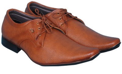 

Smoky Tan Party Lace Up Shoes For Men(Brown