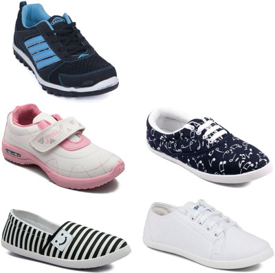 

Asian Women Casual & Running Shoes Combo Pack of 5 Casuals For Women(Multicolor