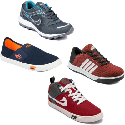 

Asian Men Casual & Running Shoes Combo Pack of 4 Running Shoes For Men(Multicolor