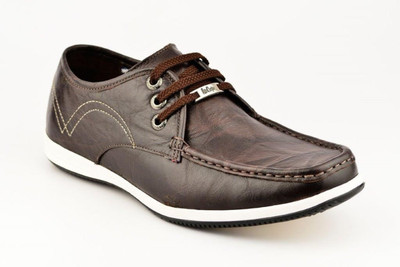

Lee Cooper Men Genuine Leather Corporate Casuals For Men(White, Brown