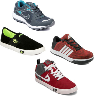 

Asian Men Casual & Running Shoes Combo Pack of 4 Running Shoes For Men(Multicolor