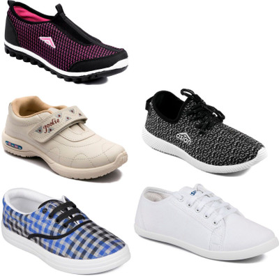 

Asian Women Casual & Running Shoes Combo Pack of 5 Casuals For Women(Multicolor