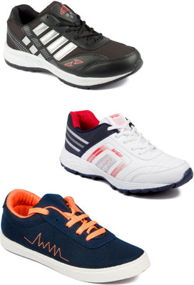 

Asian Men Casual & Running Shoes Combo Pack of 3 Running Shoes For Men(Multicolor