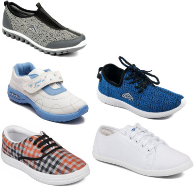 

Asian Women Casual & Running Shoes Combo Pack of 5 Casuals For Women(Multicolor