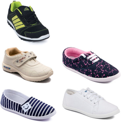 

Asian Women Casual & Running Shoes Combo Pack of 5 Casuals For Women(Multicolor