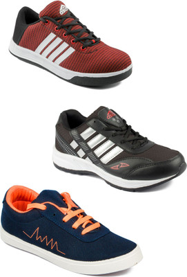

Asian Men Casual & Running Shoes Combo Pack of 3 Running Shoes For Men(Multicolor