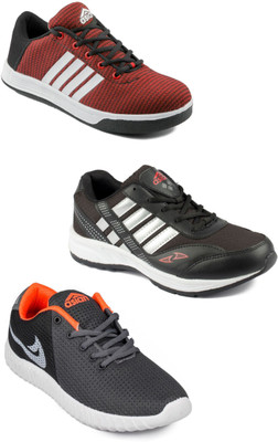 

Asian Men Casual & Running Shoes Combo Pack of 3 Walking Shoes For Men(Multicolor