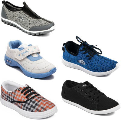 

Asian Women Casual & Running Shoes Combo Pack of 5 Casuals For Women(Multicolor