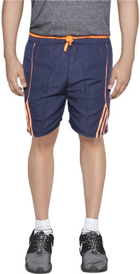 IndiWeaves Solid Men Blue Regular Shorts