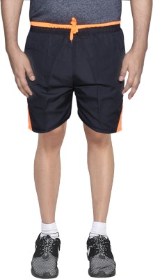 IndiWeaves Solid Men Black Regular Shorts