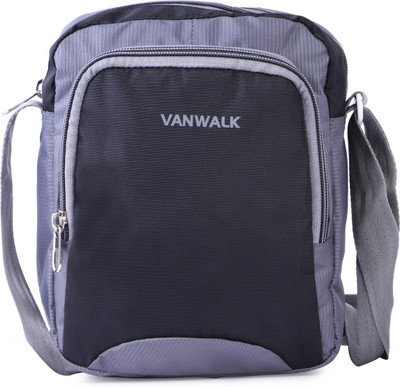 

VANWALK Boys & Girls Casual Black Nylon Sling Bag