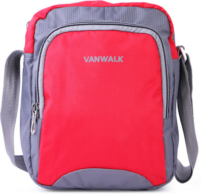

VANWALK Boys & Girls Sports Red Nylon Sling Bag