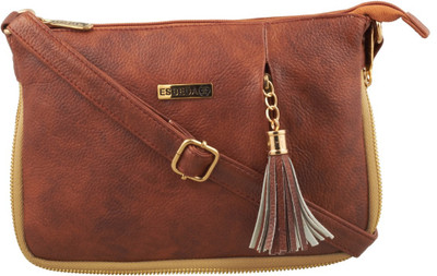 

ESBEDA Women Casual Tan PU Sling Bag