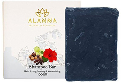 

Alanna Naturally Beautiful Anti Hair Fall Shampoo Bar Made of Amla, Reetha, Shikakai, Hibiscus Powder(100 g)