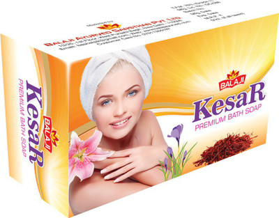 

Balaji Kesar Premium Bath Soap 75 gm.(pack of 4)(300 g, Pack of 4)