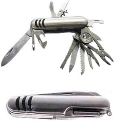 

Rangoli 21 Function Multi Utility Swiss Knife With Nylon Pouch 21 Function Multi Utility Swiss Knife(Silver)