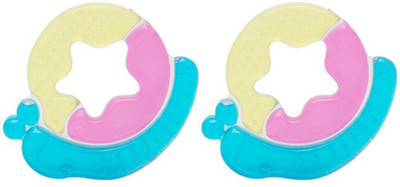 

MeeMee Multi-Textured Water Filled Teether (Pack Of 2) Teether(Multicolor)
