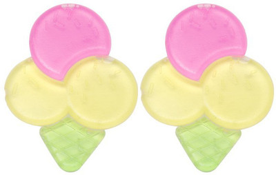 MeeMee Multi-Textured Water Filled Teether (Pack Of 2) Teether(Multicolor)