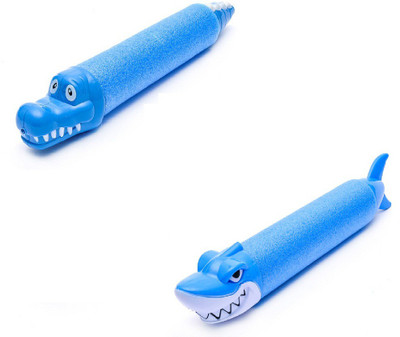

Jern Shark Crocodile Spray Water Gun (2 Pcs. Blue Shark and Crocodile)(Black)