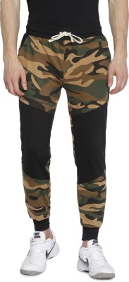 CAMPUS SUTRA Self Design Men Green Track Pants