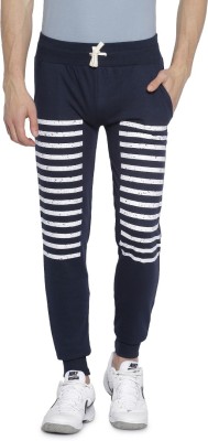 CAMPUS SUTRA Striped Men Blue Track Pants