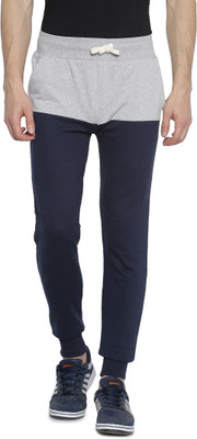 CAMPUS SUTRA Colorblock Men Blue, Grey Track Pants