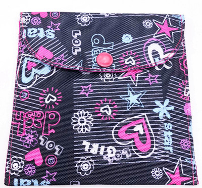 

Meher Collection Cosmetic Pouch(Multicolor), Printed;purple base;purple lining