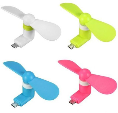 

CRETO best quality high speed otg fan pack of 4 fan otg1 USB Fan(Multicolor)