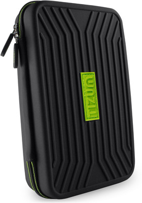 

TIZUM Eva Portable Universal Travel Organizer Pouch for Cosmetic Makeup Brush Jewelry Rugged, Shock Proof, Water Resistant Vanity Box(Black)