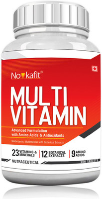 

Novkafit Multivitamin (Advanced Formulation for Men & Women – with Amino Acids, Herbal Extracts & Antioxidants)(90 No)