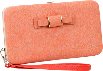 

Robustrion Women Casual Orange Artificial Leather Wallet(7 Card Slots), Coral