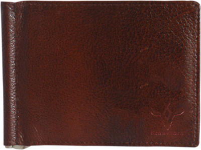 

Krosshorn Men Brown Genuine Leather Wallet(8 Card Slots)