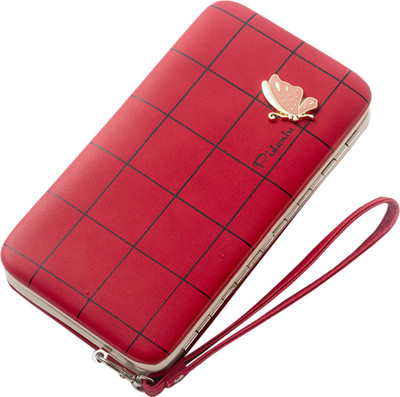 

Robustrion Women Casual, Evening/Party Red Artificial Leather Wallet(7 Card Slots)