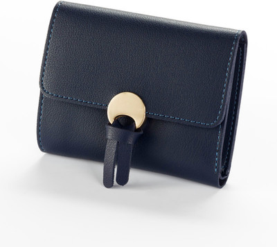 

Robustrion Women Blue Artificial Leather Wallet(5 Card Slots), Dark blue
