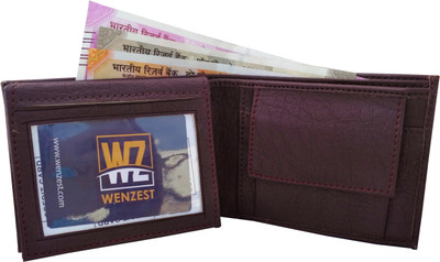 

Wenzest Men Brown Artificial Leather Wallet(3 Card Slots)