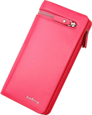 

Robustrion Women Casual Pink Artificial Leather Wallet(14 Card Slots), Rose pink