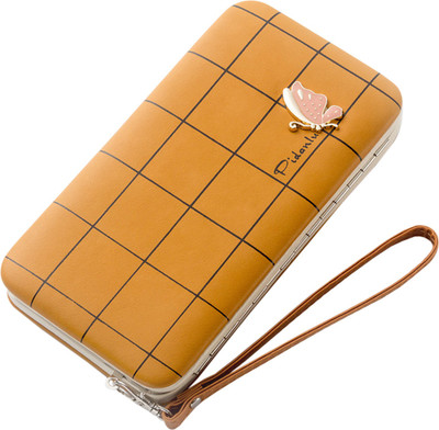 

Robustrion Women Brown Artificial Leather Wallet(7 Card Slots), Camel