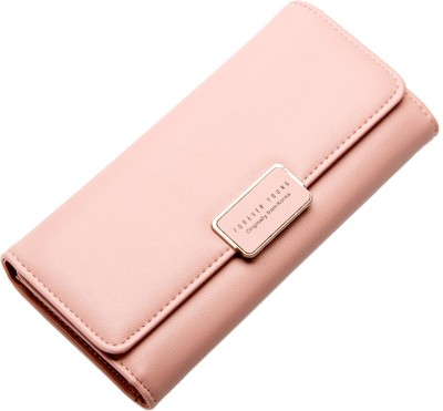 

Robustrion Women Pink Artificial Leather Wallet(10 Card Slots)