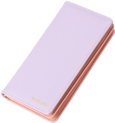 

Robustrion Women Casual Purple Artificial Leather Wallet(12 Card Slots)