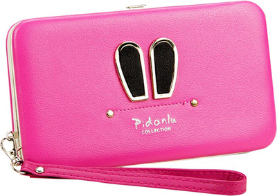 

Robustrion Women Pink Artificial Leather Wallet(7 Card Slots), Rose pink