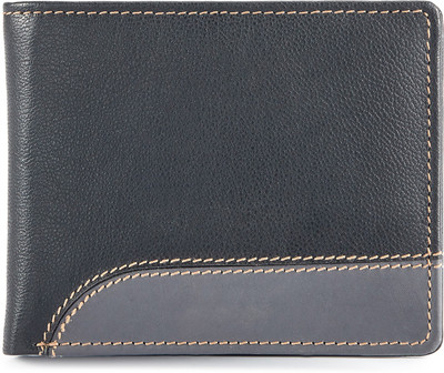 

SBS Boys Multicolor Genuine Leather Wallet(4 Card Slots), Blk/grey