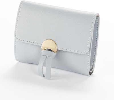 

Robustrion Women Grey Artificial Leather Wallet(5 Card Slots), Light grey