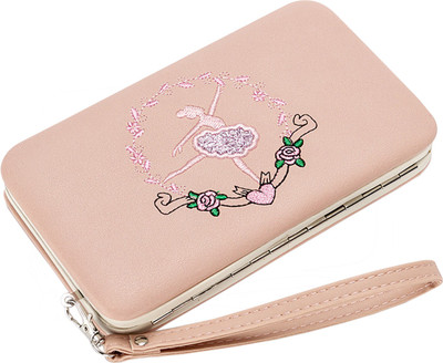 

Robustrion Women Pink Artificial Leather Wallet(7 Card Slots), Baby pink