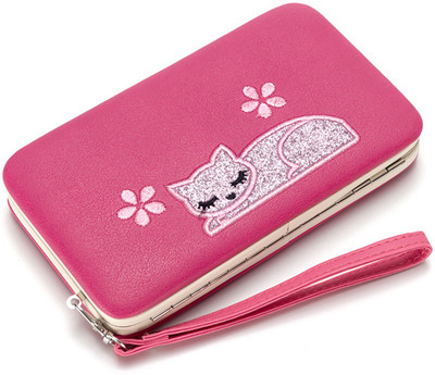 

Robustrion Women Pink Artificial Leather Wallet(7 Card Slots), Rose pink